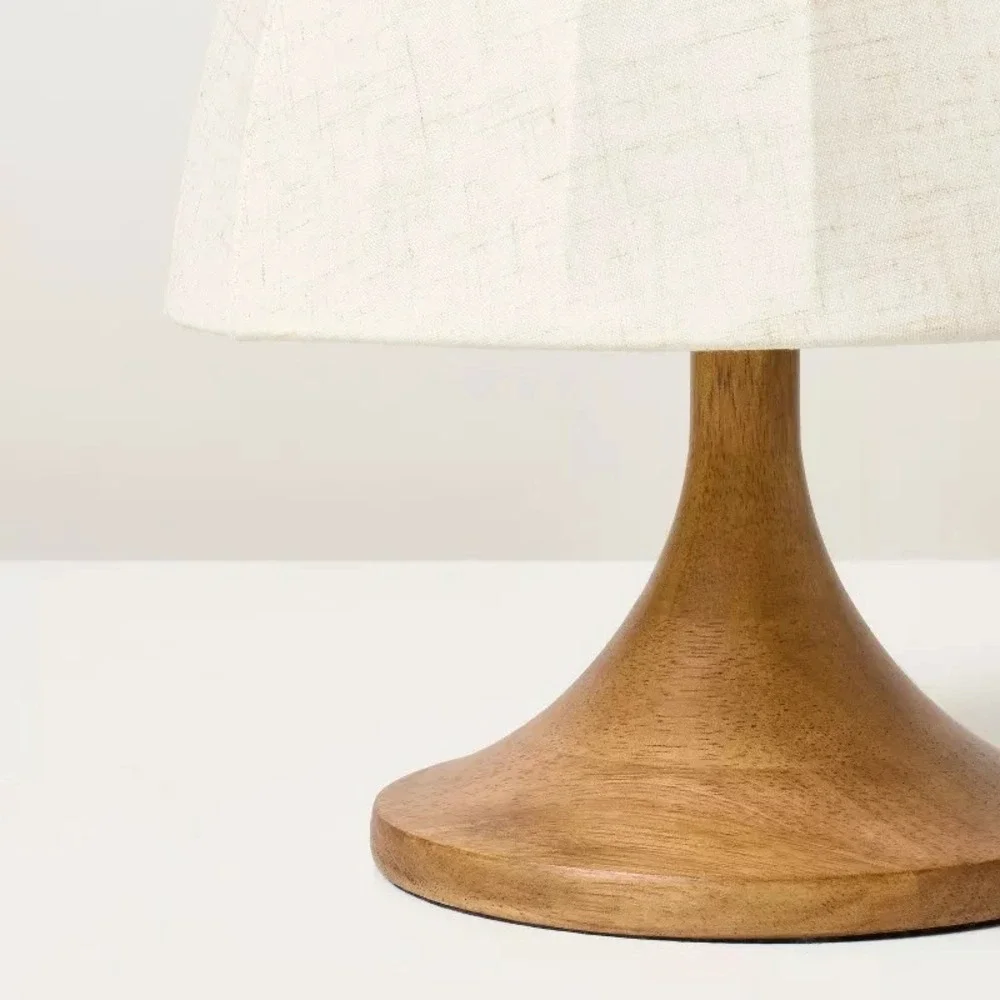 Wood Trumpeted Table Lamp - Hearth & Hand Magnolia, Target 2025